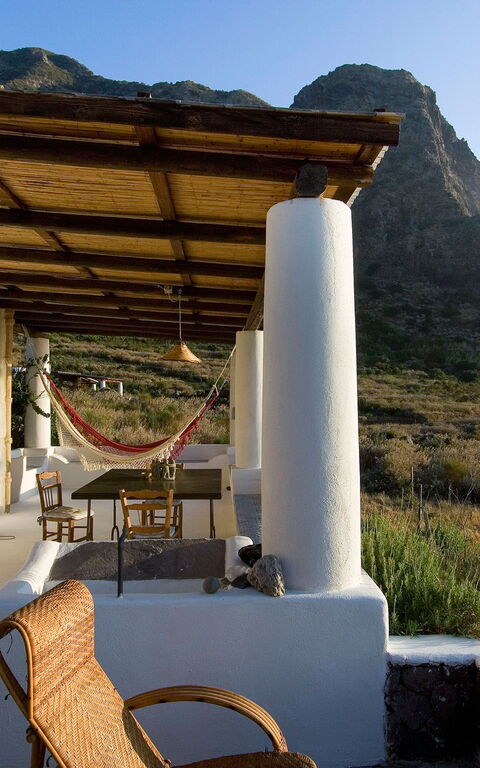 L'ulivo Di Pollara: Außen, Balkon / Terrasse / Patio, Draussen, Haupteingang