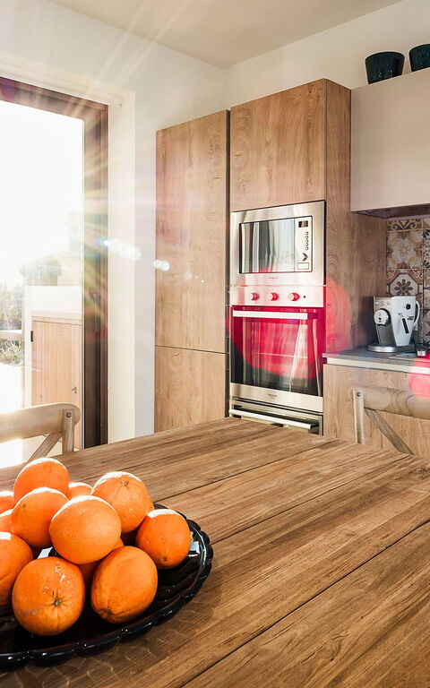 Villa San Lorenzo Ulivo: Küche, Wohnzimmer