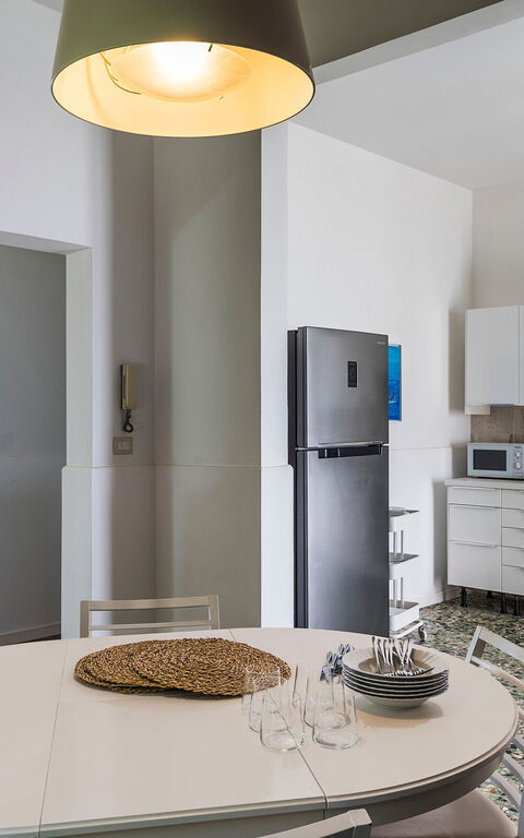 Brezza Marina: Esszimmer, Küche