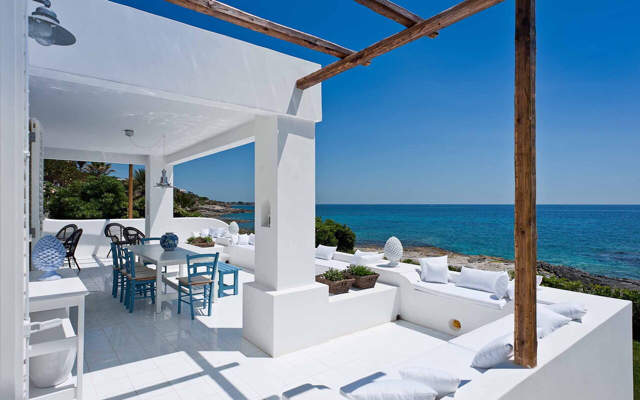 Casa Blu: Außen, Balkon / Terrasse / Patio, Draussen