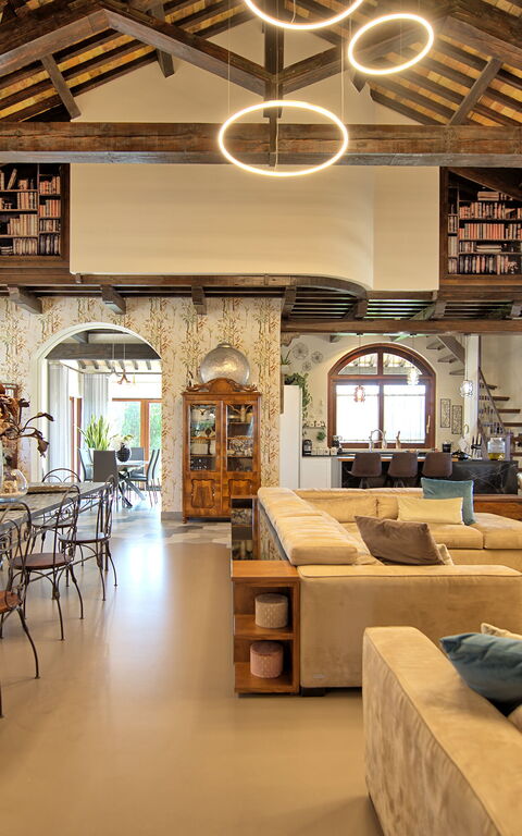 Villa Tagliaferri: Esszimmer, Wohnzimmer