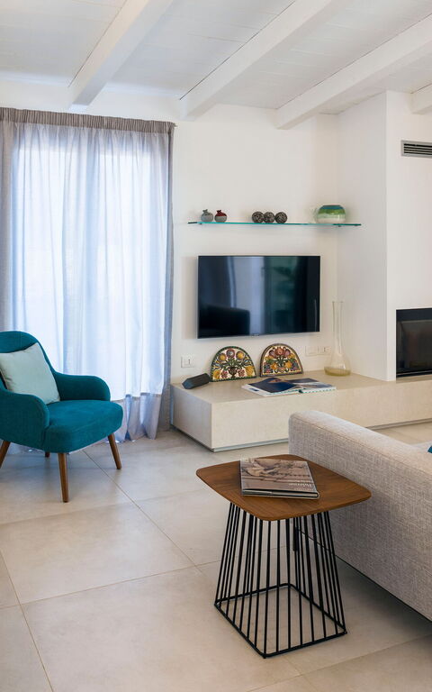 Villa Azulea: Küche, Wohnzimmer