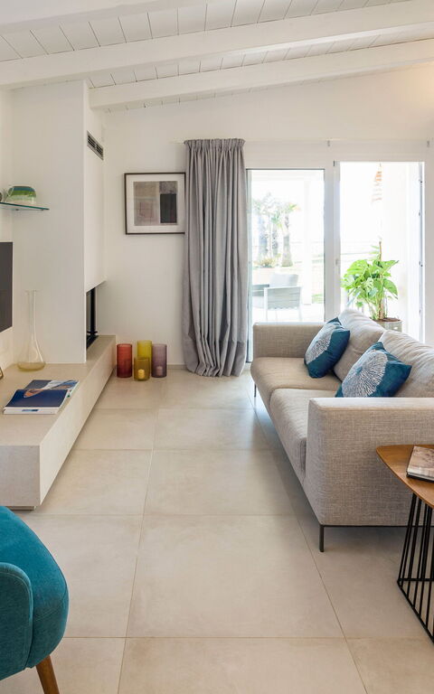 Villa Azulea: Küche, Wohnzimmer