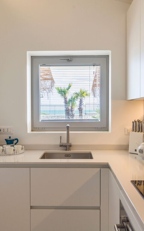 Villa Azulea: Küche, Wohnzimmer