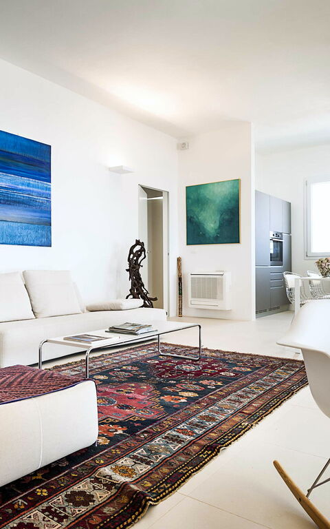 Villa Capo Passero: Wohnzimmer