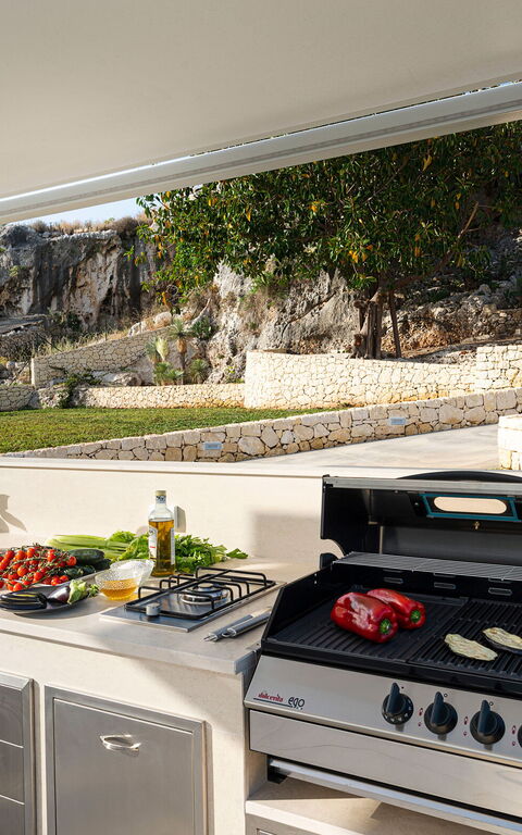 Villa Anna Plemmirio: Außen, Balkon / Terrasse / Patio, Draussen