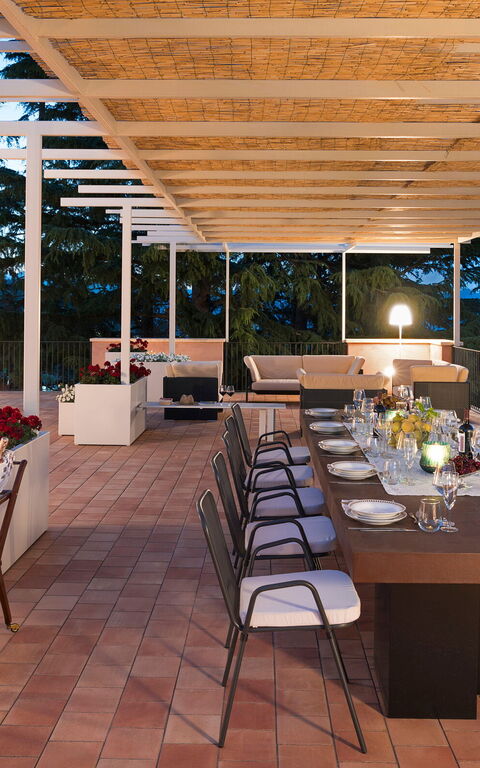 Tenuta Della Contea: Ansichten, Außen, Balkon / Terrasse / Patio, Draussen