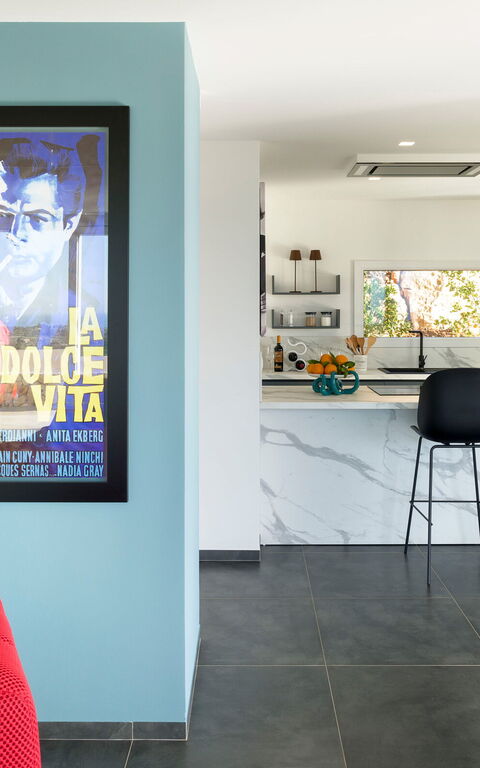 Villa Dolce: Küche, Wohnzimmer