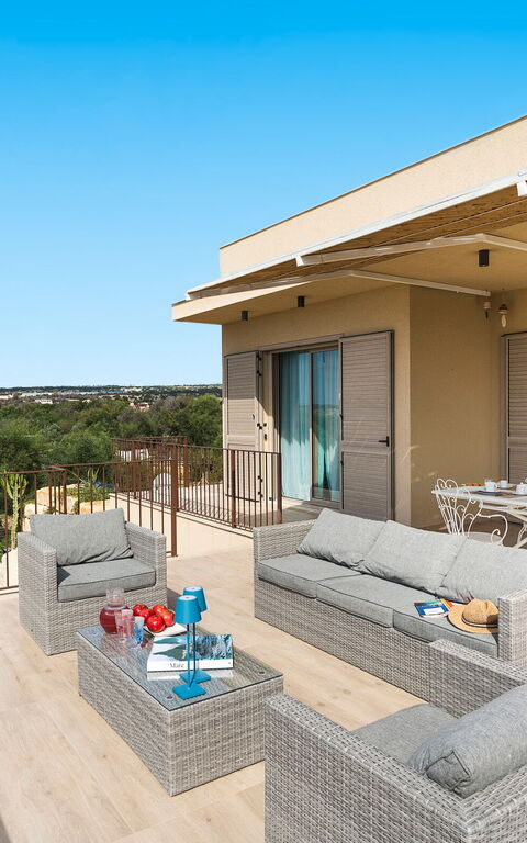 Casa Dafne: Ansichten, Außen, Balkon / Terrasse / Patio, Draussen