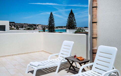 Unterkunft Delfino: Außen, Balkon / Terrasse / Patio, Draussen