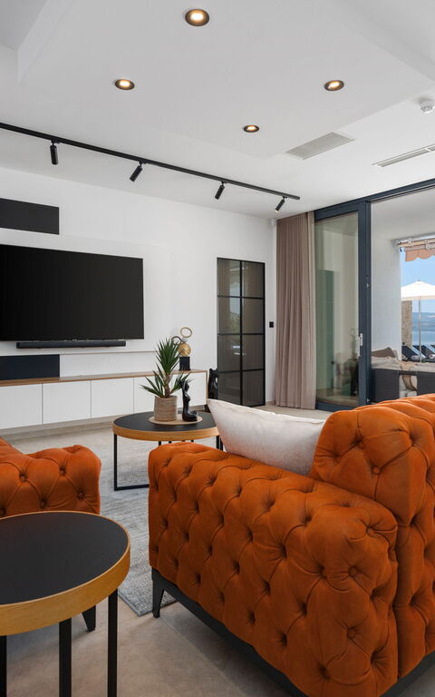 Villa Sea Breeze: Wohnzimmer