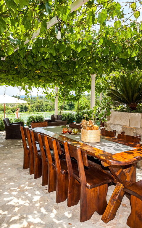 Villa Azurit: Balkon / Terrasse / Patio, Draussen