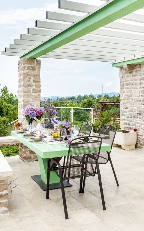 Villa Azurit: Außen, Balkon / Terrasse / Patio, Draussen