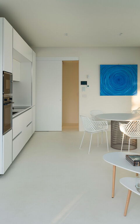 Villa Gadir: Küche, Wohnzimmer