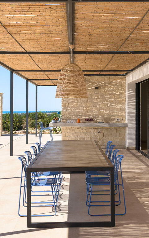 Villa Passo Salina: Balkon / Terrasse / Patio, Schwimmbad