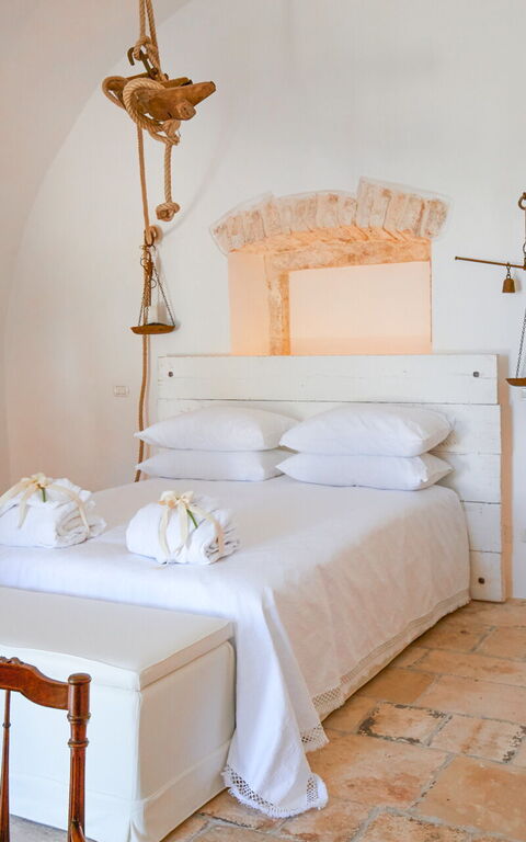 Masseria Lamacerase: Schlafzimmer