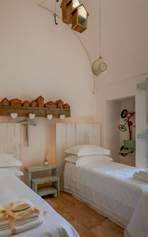 Masseria Lamacerase: Schlafzimmer