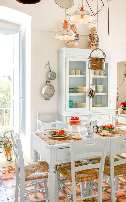 Masseria Lamacerase: Esszimmer