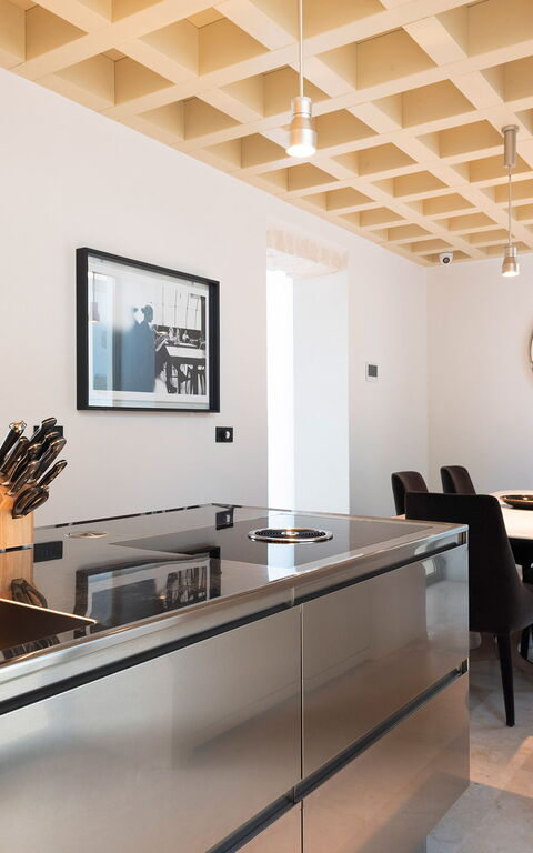 Villa Il Faro: Esszimmer, Küche