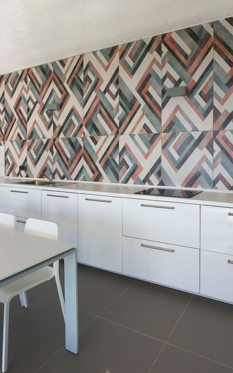 Villa Giglio Di Mare: Esszimmer, Küche