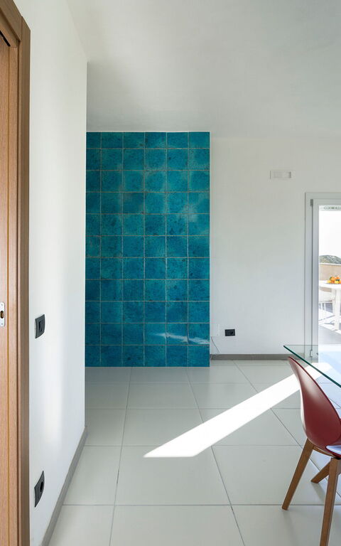 Villa Giglio Di Mare: Esszimmer, Küche, Wohnzimmer