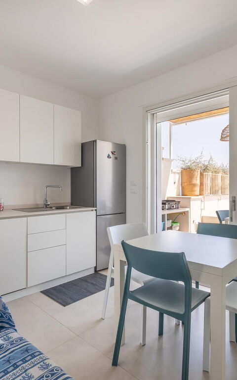 Marinaia Gran Vista Mare: Esszimmer, Küche, Wohnzimmer