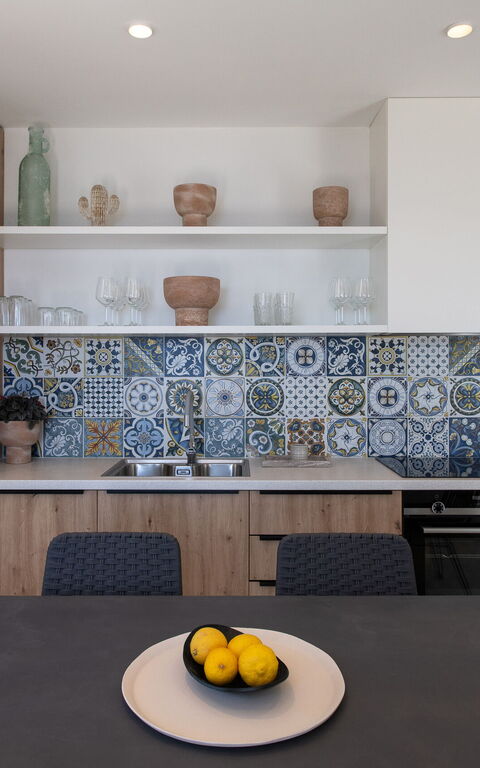 Villa Thea Mare Maistro: Esszimmer, Küche