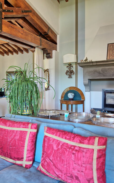 Villa Casciani: Esszimmer, Wohnzimmer