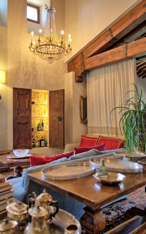 Villa Casciani: Esszimmer, Wohnzimmer