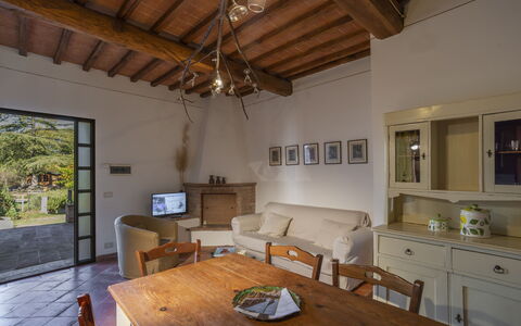 Unterkunft Grillo: Esszimmer, Wohnzimmer