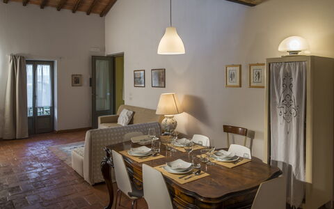 Unterkunft Nanni: Esszimmer, Wohnzimmer