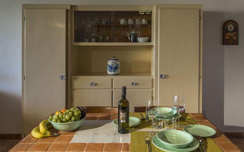 Unterkunft Roggiola: Esszimmer, Küche