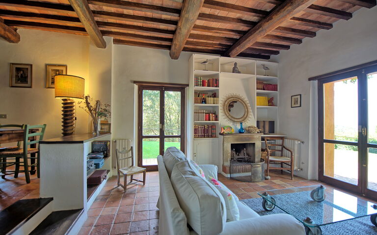 Casale Argentario: Wohnzimmer