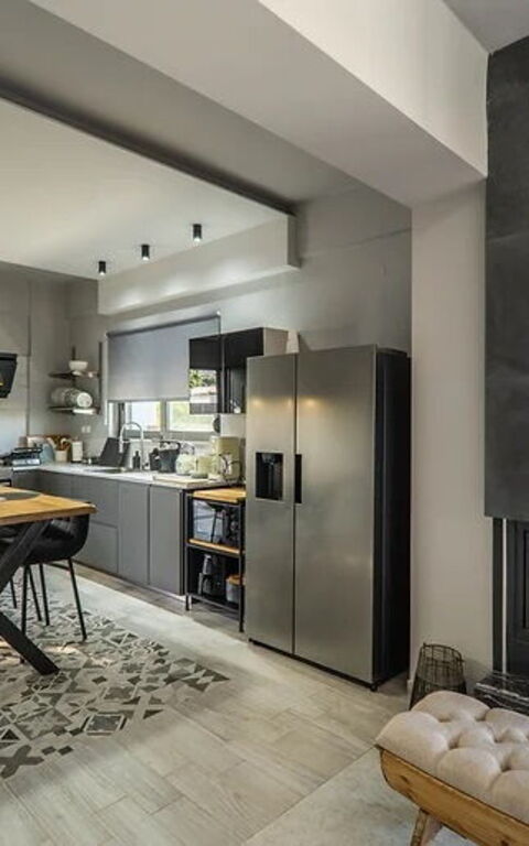 Villa Katrina: Küche, Wohnzimmer