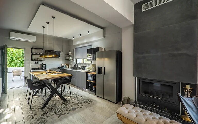 Villa Katrina: Küche, Wohnzimmer