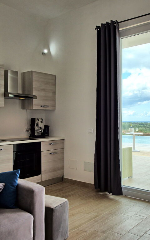 Villa Infinito: Küche, Wohnzimmer