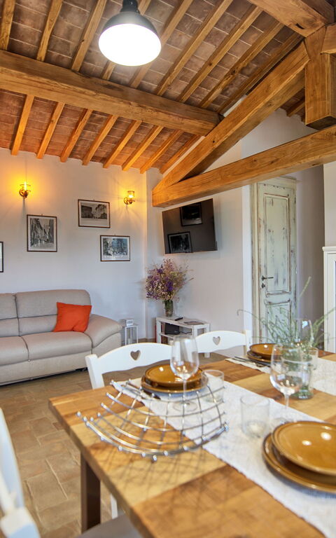 Casa Andrea: Esszimmer, Küche, Wohnzimmer