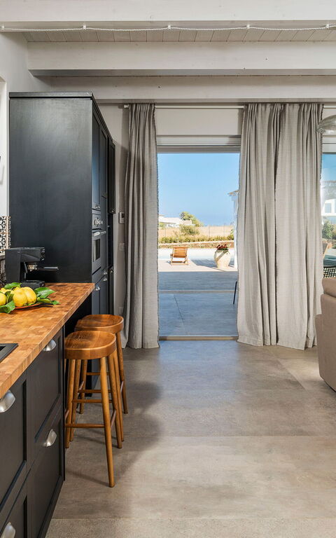 Villa Paolina: Küche, Wohnzimmer