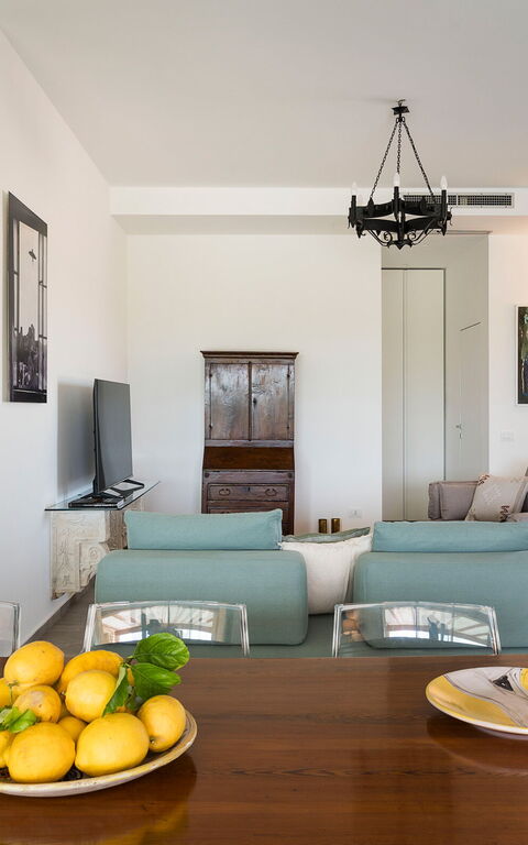 Villa Cavalè: Esszimmer, Wohnzimmer