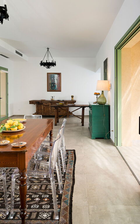 Villa Cavalè: Esszimmer, Wohnzimmer