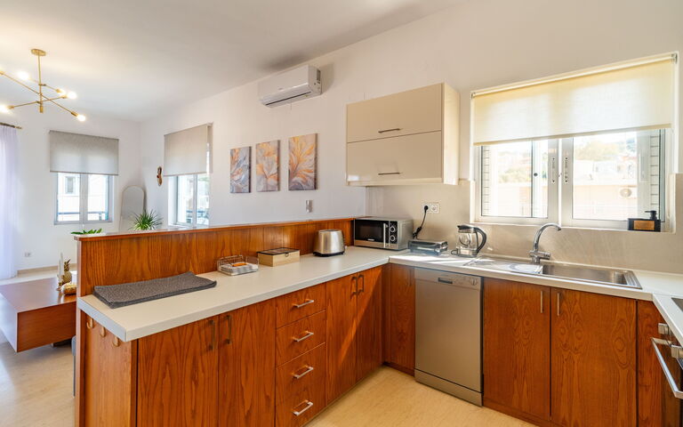 Unterkunft Christianna Apartments 1: Esszimmer, Küche, Wohnzimmer
