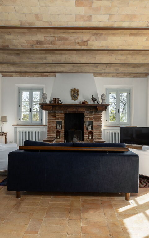 Casale Delle Mele: Wohnzimmer