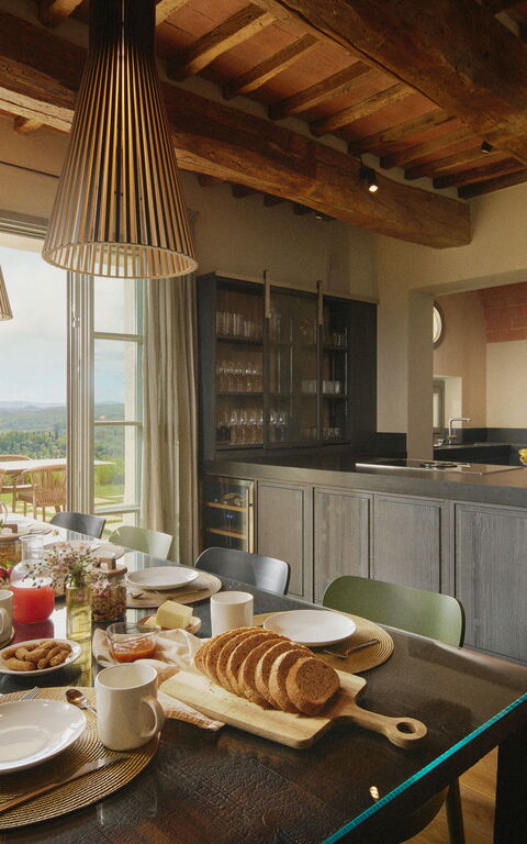 Villa Elmi: Küche, Wohnzimmer