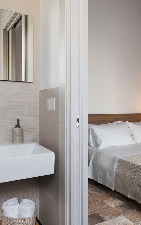 Villa Sike: Bad, Schlafzimmer