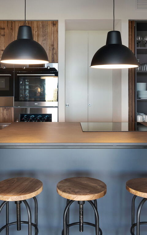 Villa Zigulì: Esszimmer, Küche