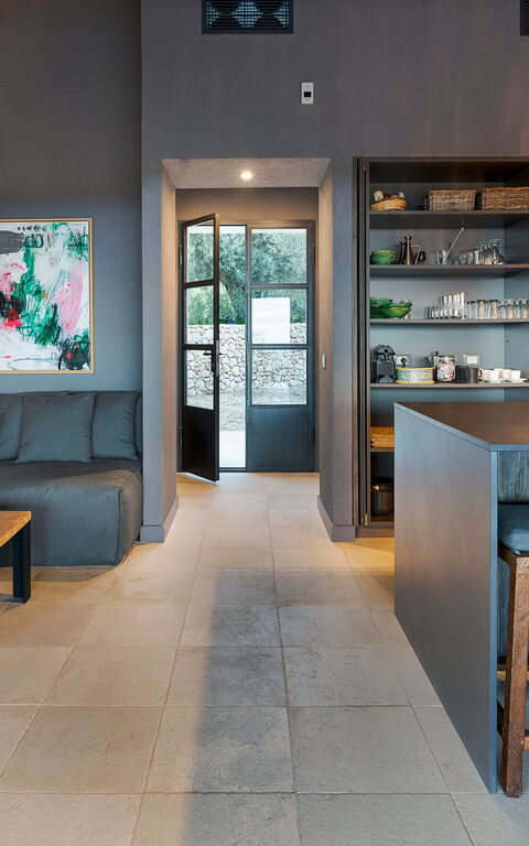 Villa Zigulotto: Küche, Wohnzimmer