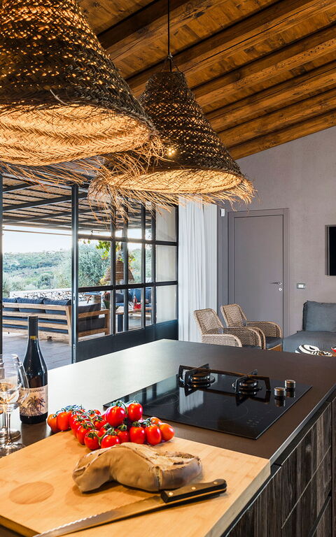 Villa Zigulotto: Küche, Wohnzimmer