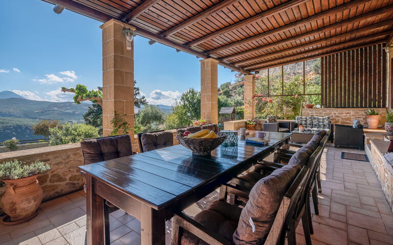 Villa Dimmare: Ansichten, Außen, Balkon / Terrasse / Patio, Draussen