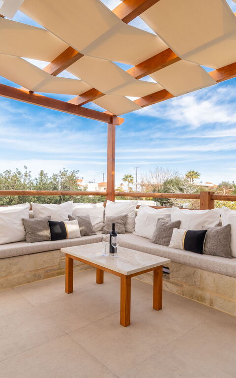 Villa Blini: Ansichten, Außen, Balkon / Terrasse / Patio, Draussen