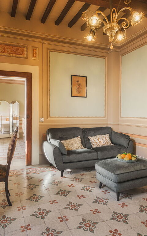Villa Laparelli Pitti: Wohnzimmer